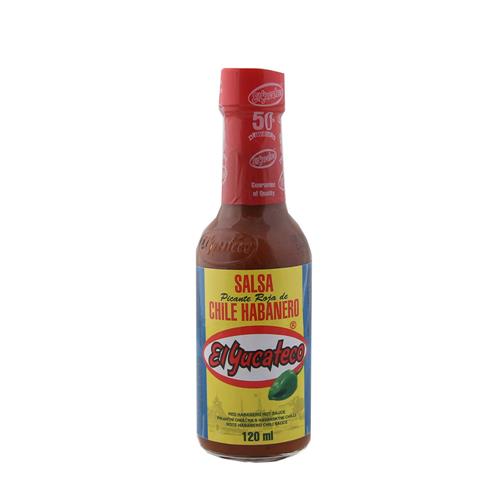 SALSA PICANTE ROJA CHILE HABANERO YUCATECO x 150g