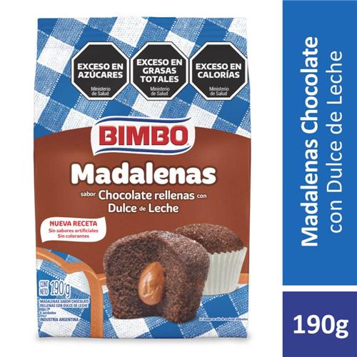 MADALENAS SAB. CHOCOLATE RELL C/DDL BIMBO 234g