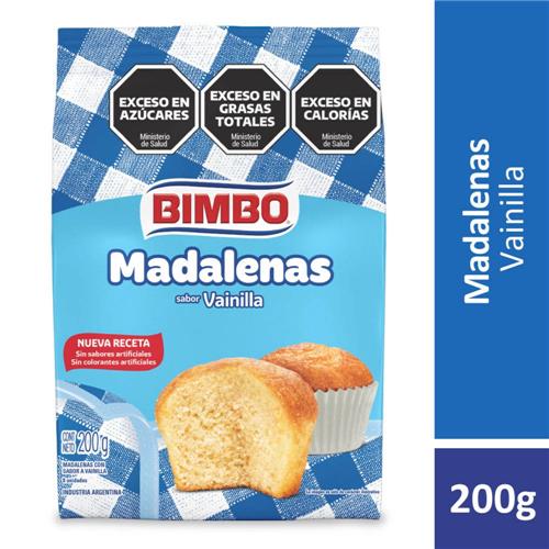 MADALENAS VAINILLA BIMBO 250gr