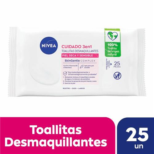 TOALLA DESMAQUILLANTE P.SECA NIVEA x 25 u