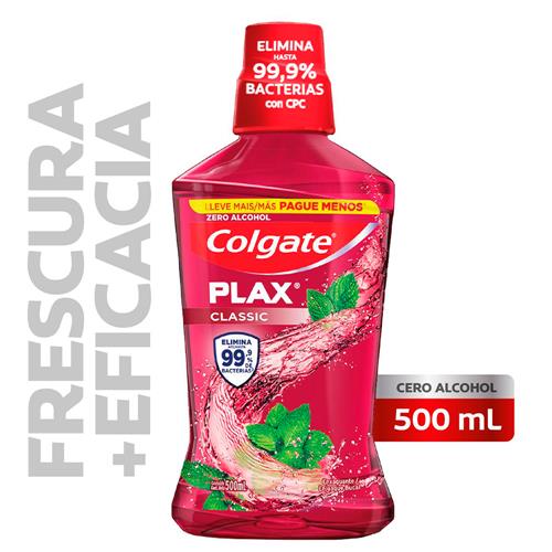 ENJUAGUE BUCAL CLASSIC PLAX COLGATE x500ml