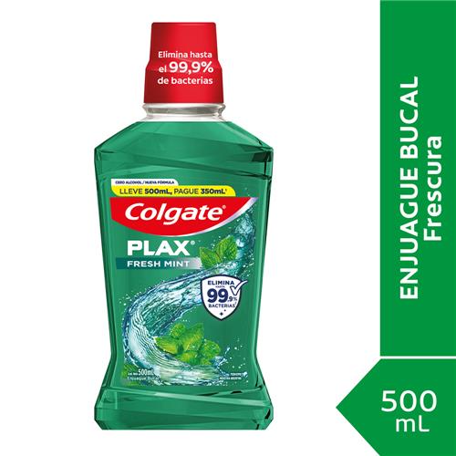 ENJUAGUE BUCAL COLGATE PLAX FRESH MINT X500