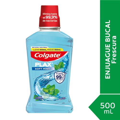 ENJUAGUE BUCAL COLGATE  PLAX x500 ml