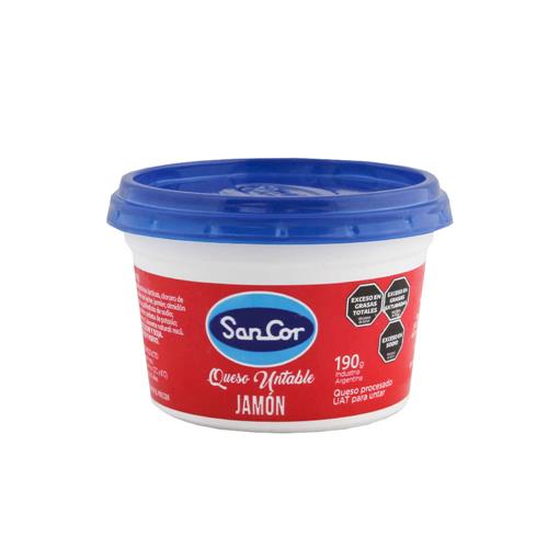 QUESO UNTABLE JAMON SANCOR x190grs