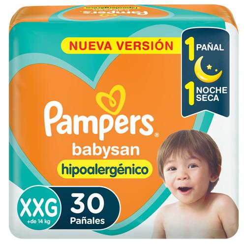 PAÑALES PAMPERS BABYSAN XXG x 8u