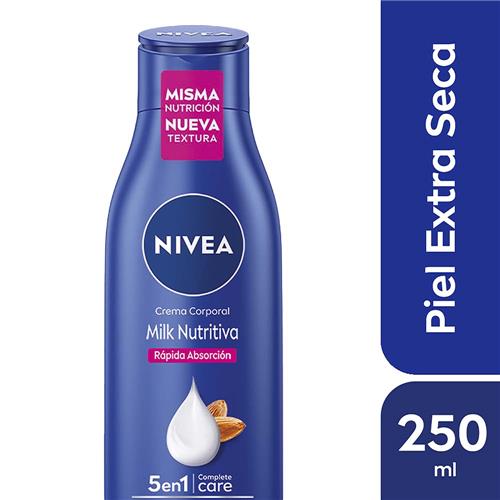CREMA CORPORAL MILK NUTRITIVA NIVEA x 250ml