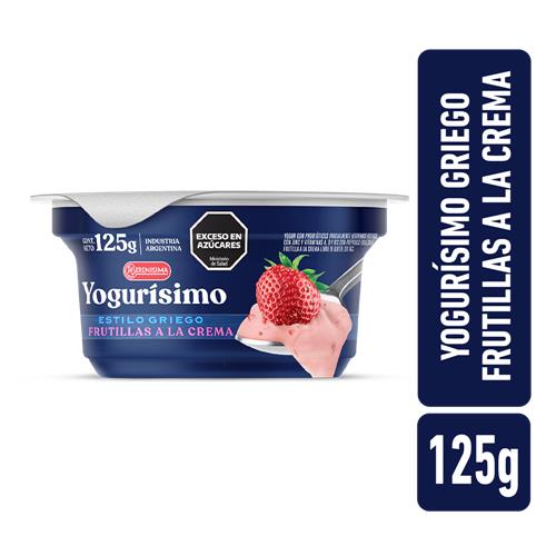 YOGUR ESTILO GRIEGO YOGURISIMO FRUTILLA x 125g
