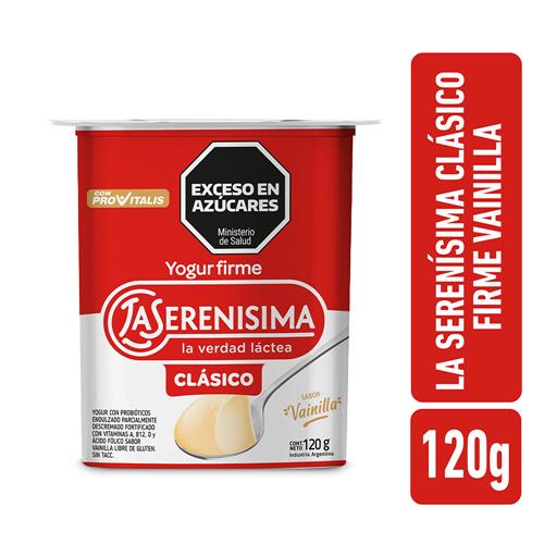 YOGUR FIRME CLASICO LA SERENISIMA VAINILLA x 120g