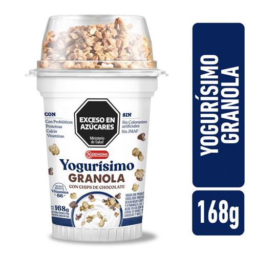 YOGURT CON GRANOLA YOGURISIMO x168grs