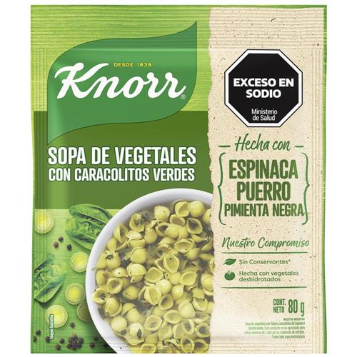SOPA VEGETALES CON CARACOLES KNORR x80grs