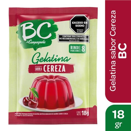 GELATINA  BC CEREZA x 30 g