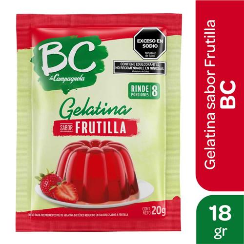 GELATINA FRUTILLA LIGHT BC x 18g