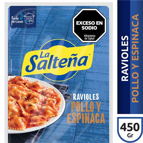 RAVIOLES DE POLLO Y ESPINACA LA SALTEÑA x 450g