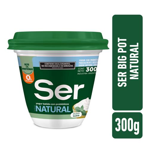 YOGUR NATURAL SER SIN LACTOSA 300GR