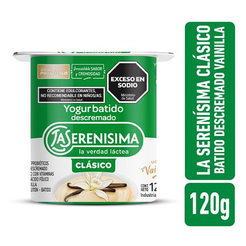 YOGUR BATIDO DESC LA SERENISIMA CLASICO VAINILLA X120G