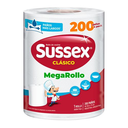 MEGA ROLLO DE COCINA SUSSEX x 200u