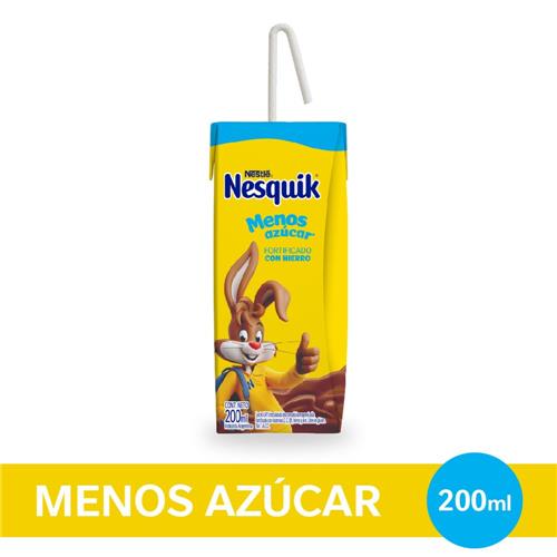 CHOCOLATADA NESQUIK MENOS AZUCAR x 200ml