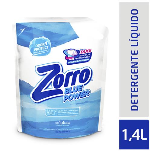 JABON LIQUIDO BLUE POWER DP ZORRO x 1.4 lts
