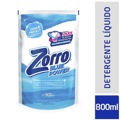 JABON LIQUIDO ZORRO BLUE POWER X800