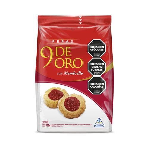 GALLETITAS 9 DE ORO PEPAS X350GRS