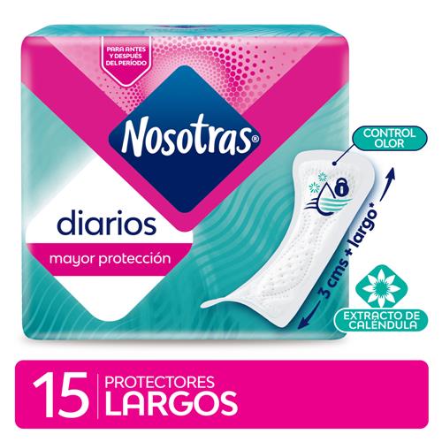 PROTECTOR DIARIO LARGOS NOSOTRAS X15