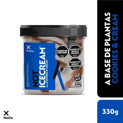 NOT HELADO CREAM & COOKIES x 330g
