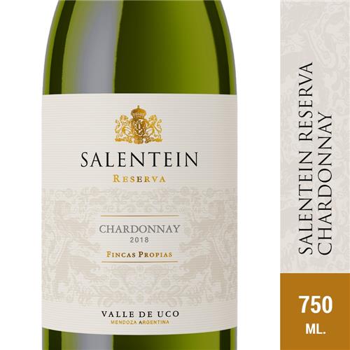 VINO RESERA CHARONNAY SALENTEIN x 750ml