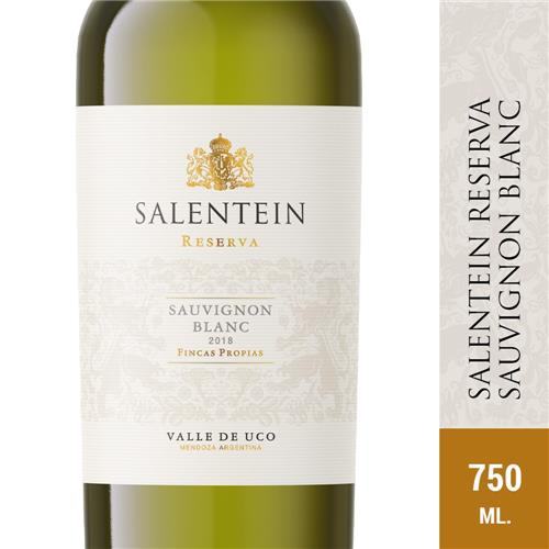 VINO RESERVA SAUVIGNON BLANC SALENTEIN x 750ml