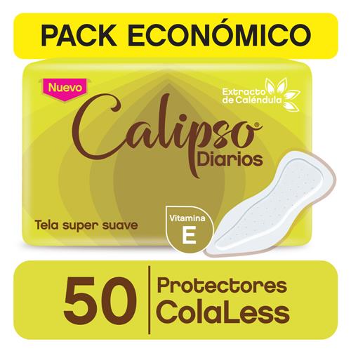 PROTECTOR DIARIO C/LESS EXTRA SEDA 50unid CALIPSO