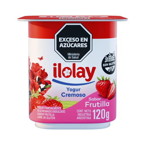 YOGURT CREMOSO FRUTILLA ILOLAY x 120g