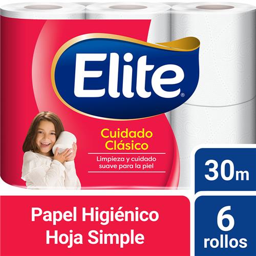 PAPEL HIGIENICO CLASICO ELITE 4X30mts