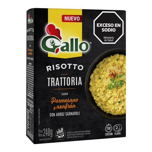 RISOTTO PARMESANO Y AZAFRAN TRATTORIA GALLO x 240g