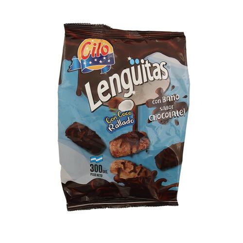 GALLETITAS LENGUITAS SAB.COCO BAÑ /CHOC CILO 300gr