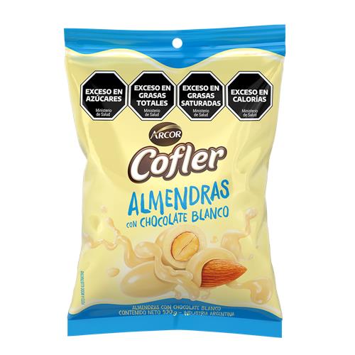 ALMENDRAS CHOC BLANCO COFLER X 100