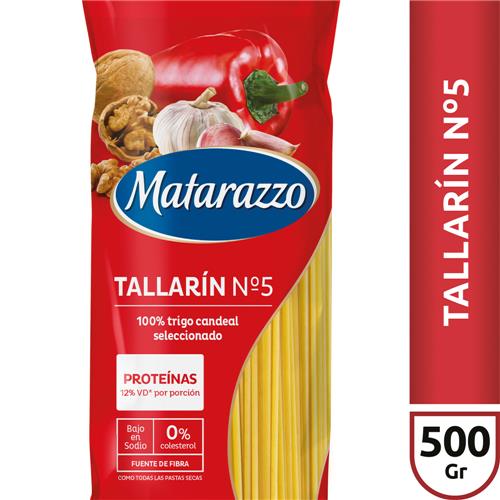 FIDEOS TALLARIN N°5 MATARAZZO 500g+50g GRATIS