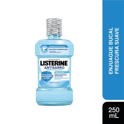 ENJUAGUE BUCAL ANTISARRO FRESC SUAVE LISTERINE x 250ml