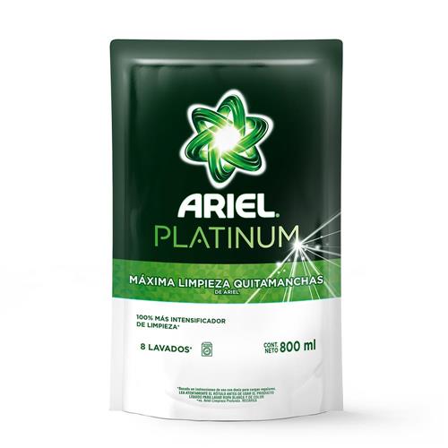 JABON LIQ ARIEL PLATINUM DP x 800ml