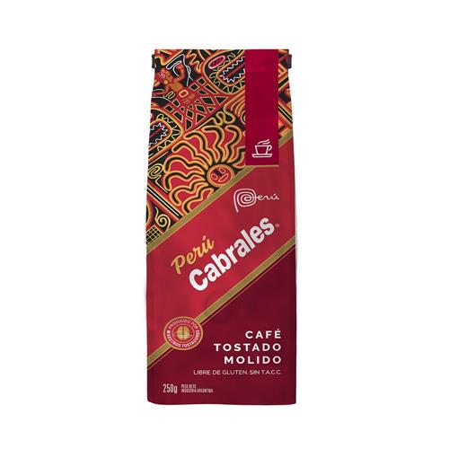 CAFE TOSTADO MOLIDO PERU CABRALES x 250g