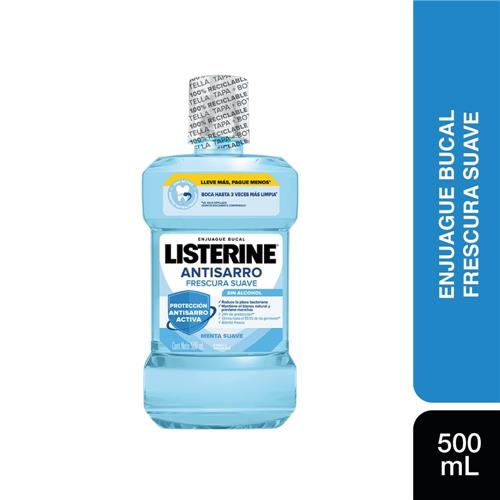 ENJUAGUE BUCAL LISTERINE ANTI SARRO X500