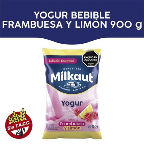 YOGUR SACHET FRAMBUESA Y LIMON MILKAUT x900grs