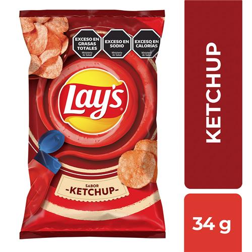 PAPAS LAYS KETCHUP x 34g