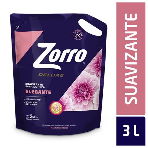 SUAVIZANTE ELEGANTE DELUXE ZORRO DP x 3L