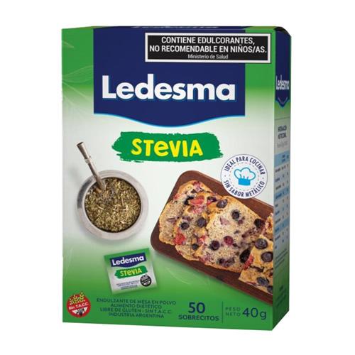 EDULCORANTE STEVIA LEDESMA x 50sobres