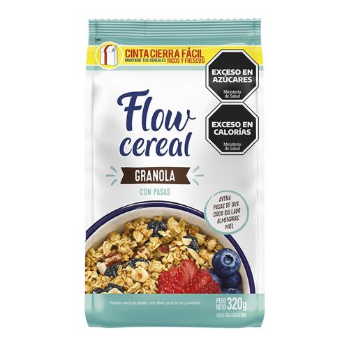 GRANOLA CON PASAS CEREAL FLOW x320grs