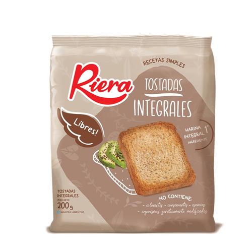 TOSTADAS RIERA  INTEGRALES x 200g