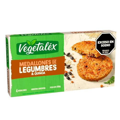 MEDALLON VEGETALEX LEGUM Y QUINOA X300G
