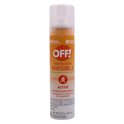 OFF ACTIVE INVISIBLE AEROSOL  x 104.51ml
