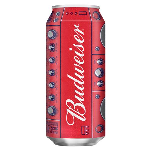 CERVEZA LATA BUDWEISER x 473ml