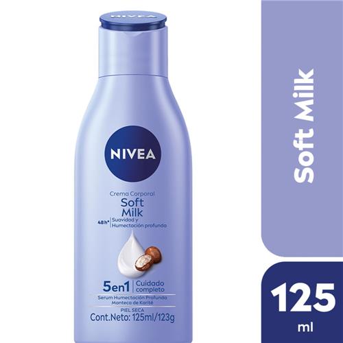 CREMA CORPORAL SOFT MILK SUAV Y HUMECT ABSOR NIVEA X 125