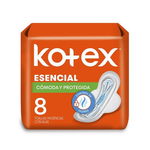TOALLA FEM ESENCIAL KOTEX x 8u